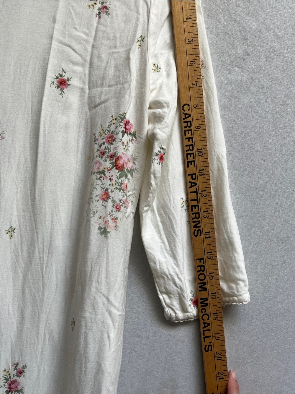 Melange White Pink Floral Midi Tunic Dress 100% Viscose Size M - Picture 8 of 11